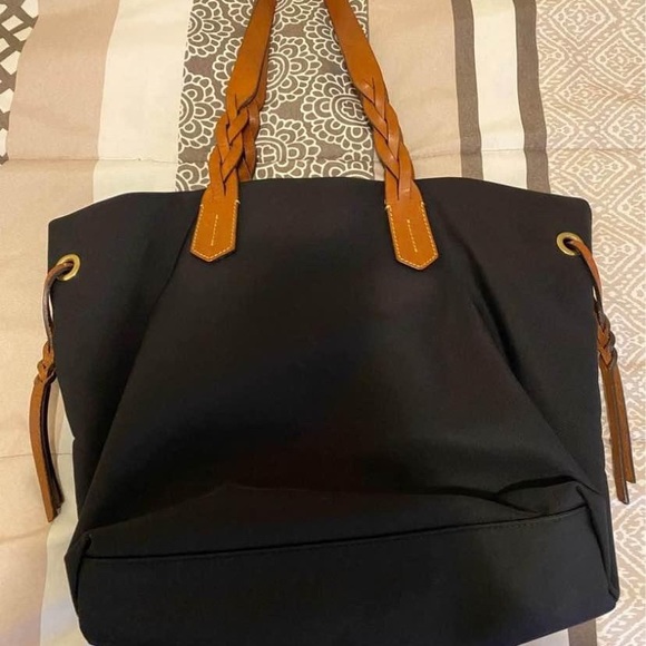 Dooney & Bourke Black Nylon Tote - Picture 3 of 4